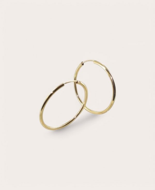 ELENA, Créole Or 375 Jaune, flexible ronde fil 1,6
