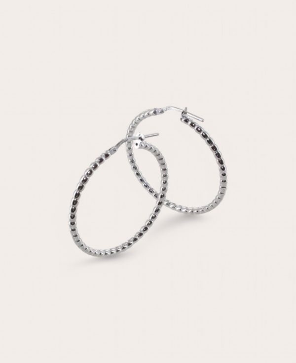 PERLE GM, Créole Argent, Diamètre 2,30 GM Boule