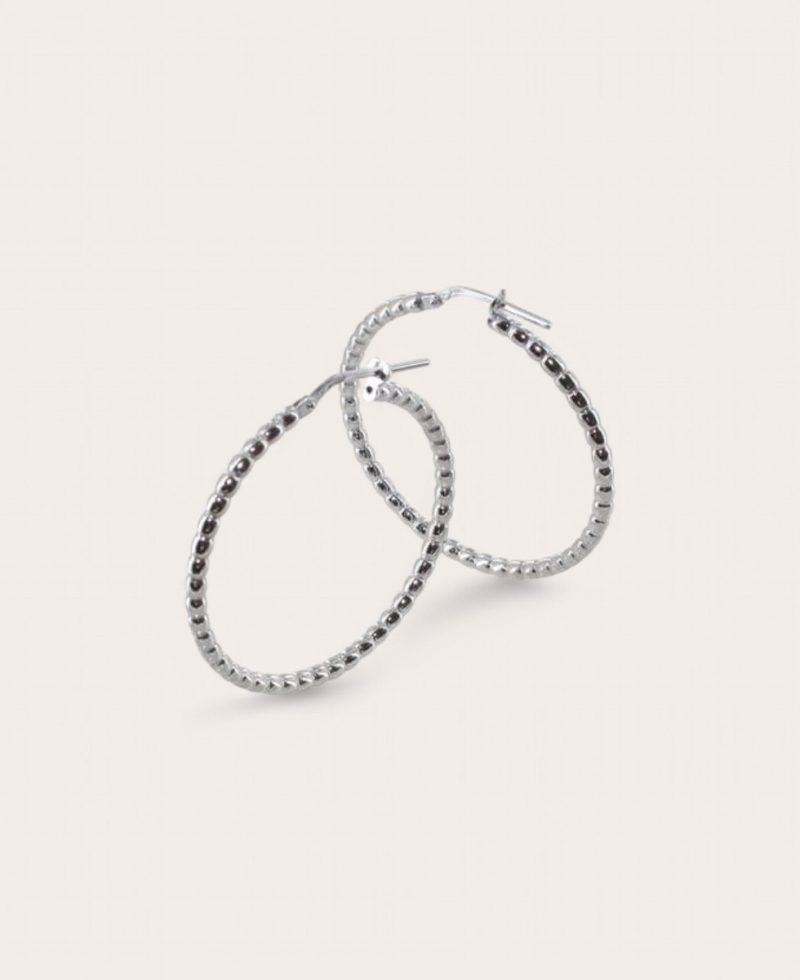 PERLE GM, Créole Argent, Diamètre 2,30 GM Boule