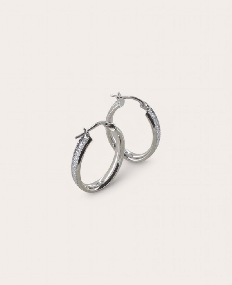 Celestia, Créole Argent, Diamètre PM Ovale 4x2