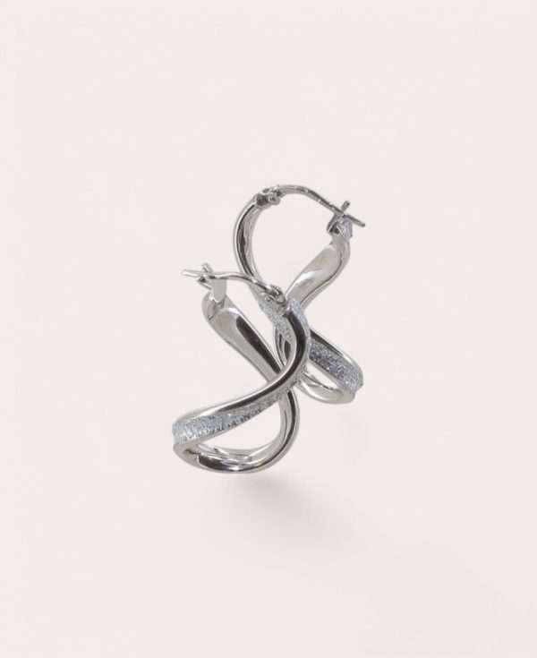 Lucius, Créole Argent, Diamètre PM En huit 4x2
