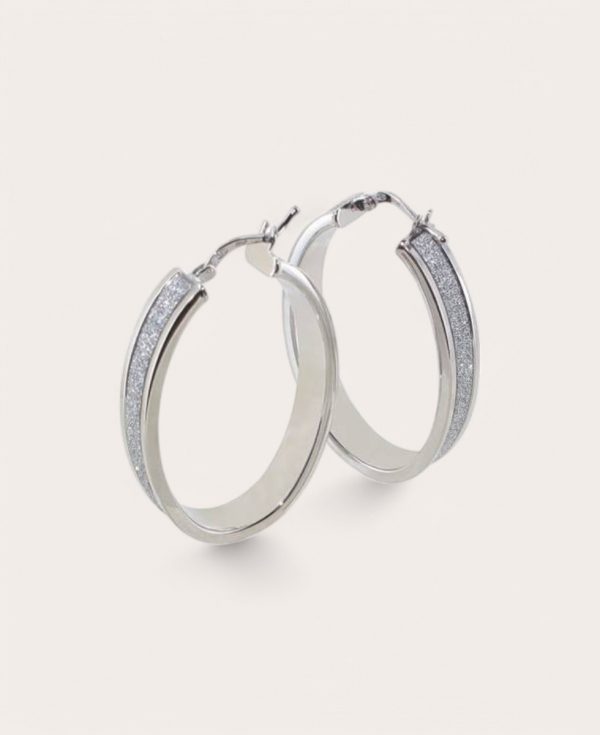 Elowen, Créole Argent, Ovale Tube 6 mm