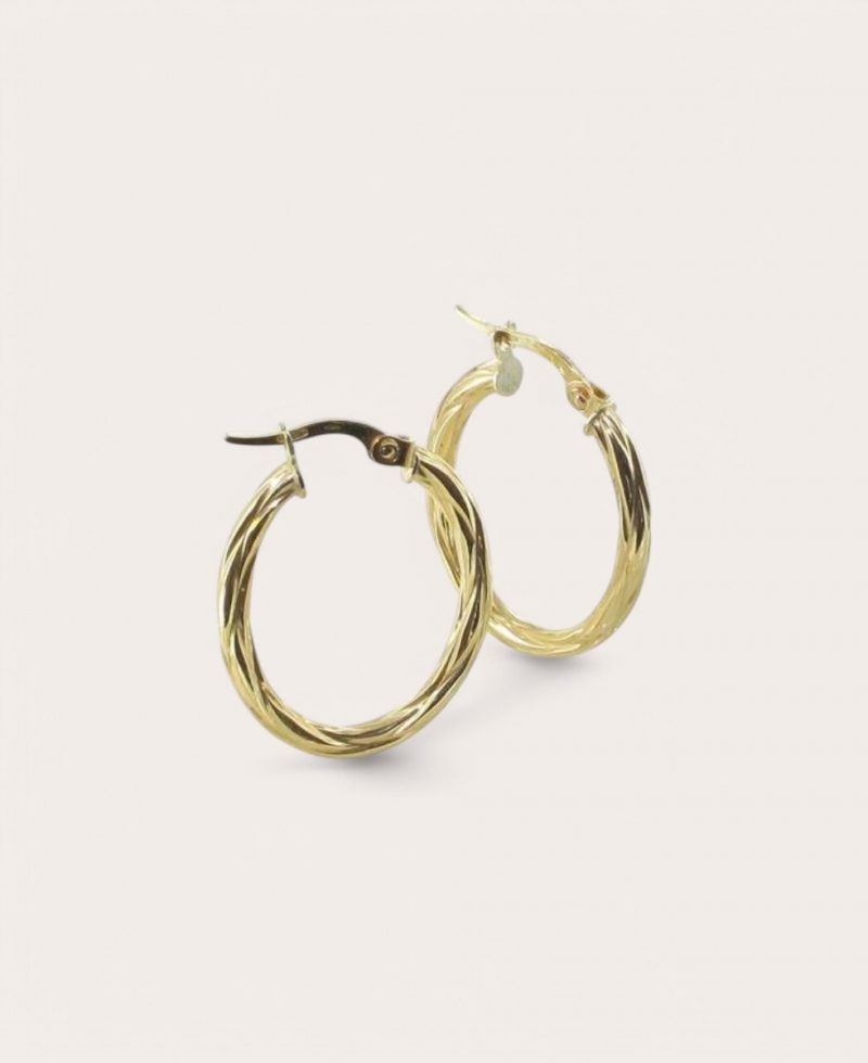 MANGO, Créole Or 750 Jaune, Diamètre 13x19 Ovale 3 mm
