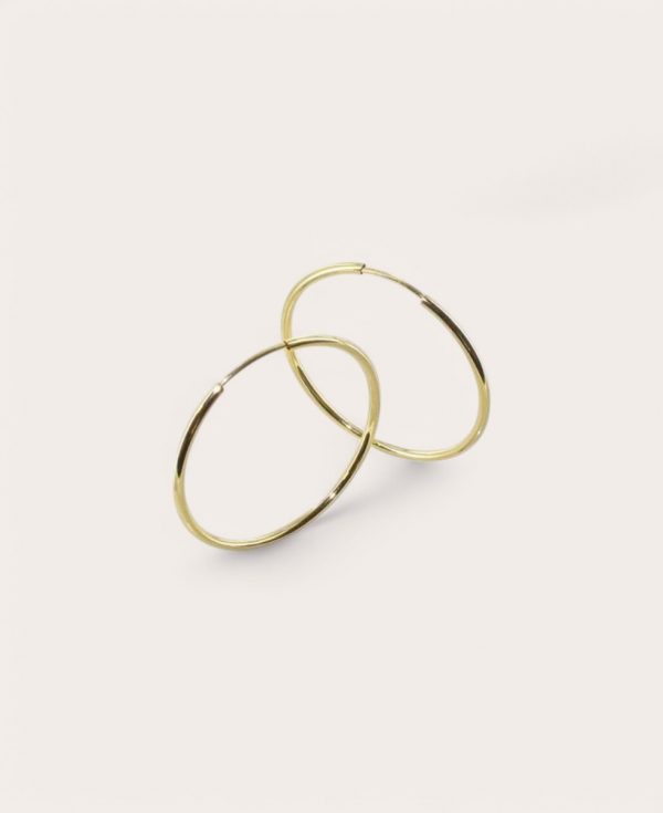 MARGAUX, Créole Or 750 Jaune, flexible ronde fil 1,20