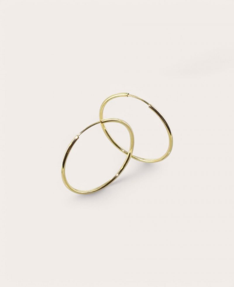 MARGAUX, Créole Or 750 Jaune, flexible ronde fil 1,20